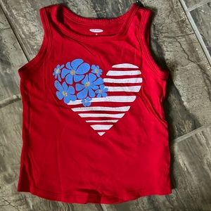 Toddler Girl Patriotic Tank Top